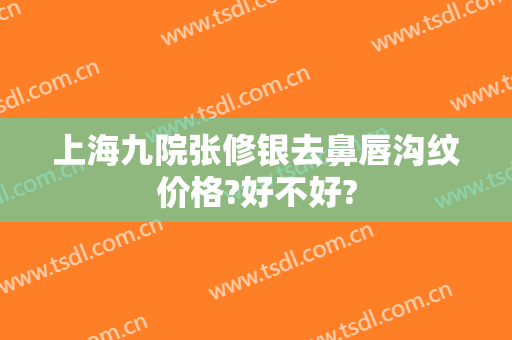 上海九院张修银去鼻唇沟纹价格?好不好?