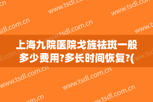 上海九院医院戈旌祛斑一般多少费用?多长时间恢复?(上海九院祛斑价格多少)