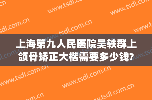 上海第九人民医院吴轶群上颌骨矫正大楷需要多少钱?贵不贵?(上海第九人民医院下颌骨整形)