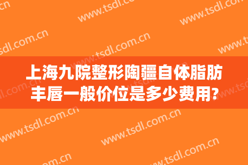 上海九院整形陶疆自体脂肪丰唇一般价位是多少费用?怎么样?(上海九院唇部整形手术价格)