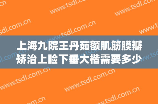上海九院王丹茹额肌筋膜瓣矫治上睑下垂大楷需要多少钱?靠谱吗?(上海九院上睑下垂专家)