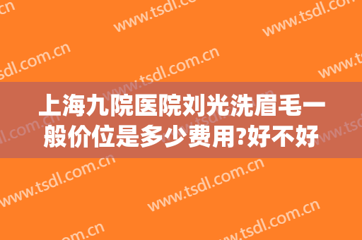上海九院医院刘光洗眉毛一般价位是多少费用?好不好?(三甲医院洗眉毛多少钱)