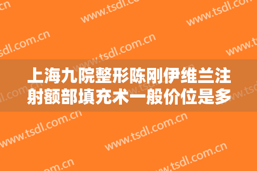 上海九院整形陈刚伊维兰注射额部填充术一般价位是多少费用?贵不贵?