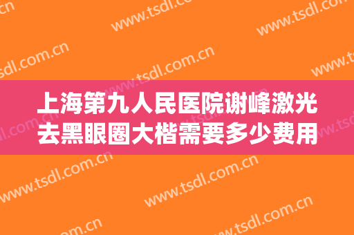 上海第九人民医院谢峰激光去黑眼圈大楷需要多少费用?可靠吗?(上海去黑眼圈手术多少钱)