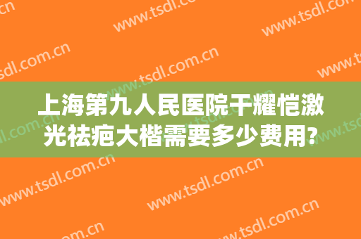 上海第九人民医院干耀恺激光祛疤大楷需要多少费用?可靠吗?(上海九院激光祛疤价格表)