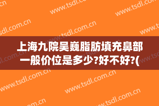 上海九院吴巍脂肪填充鼻部一般价位是多少?好不好?(上海第九医院脂肪填充)