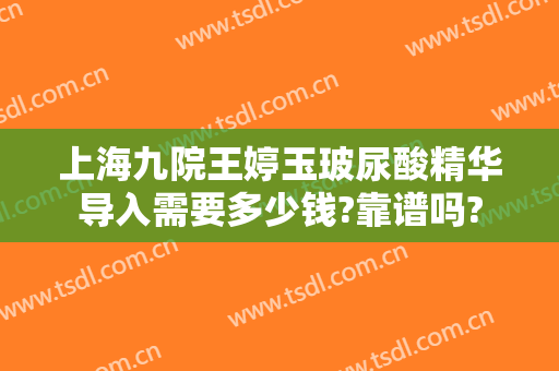 上海九院王婷玉玻尿酸精华导入需要多少钱?靠谱吗?
