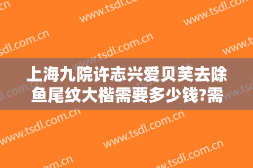 上海九院许志兴爱贝芙去除鱼尾纹大楷需要多少钱?需要多久恢复?