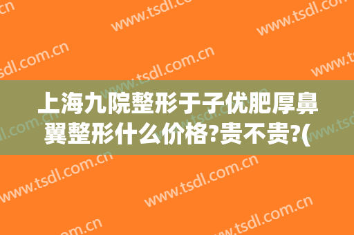 上海九院整形于子优肥厚鼻翼整形什么价格?贵不贵?(上海九院鼻整形好不好)