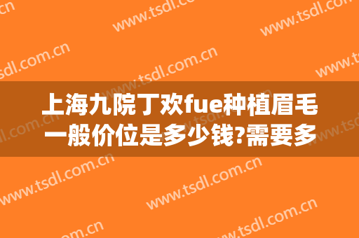 上海九院丁欢fue种植眉毛一般价位是多少钱?需要多久恢复?(上海九院植眉医生哪个好?)