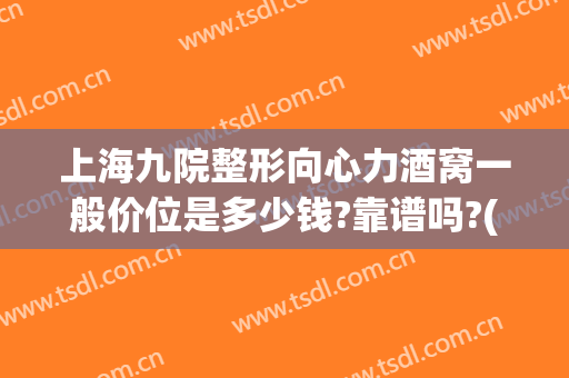 上海九院整形向心力酒窝一般价位是多少钱?靠谱吗?(上海九院整形下巴多少钱)