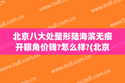 北京八大处整形陆海滨无痕开眼角价钱?怎么样?(北京八大处双眼皮手术价格)