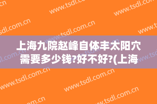 上海九院赵峰自体丰太阳穴需要多少钱?好不好?(上海九院填充太阳凹大概多少钱)
