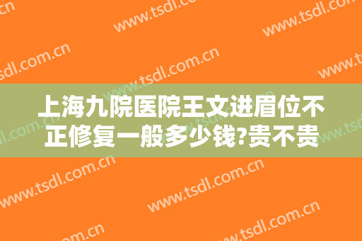上海九院医院王文进眉位不正修复一般多少钱?贵不贵?