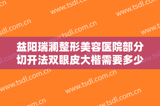 益阳瑞澜整形美容医院部分切开法双眼皮大楷需要多少钱?好不好?