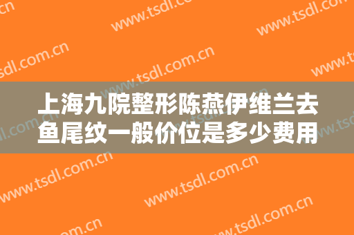 上海九院整形陈燕伊维兰去鱼尾纹一般价位是多少费用?贵不贵?