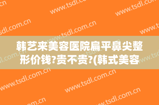 韩艺来美容医院扁平鼻尖整形价钱?贵不贵?(韩式美容整形医院隆鼻)