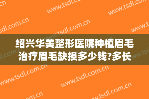 绍兴华美整形医院种植眉毛治疗眉毛缺损多少钱?多长时间恢复?(植眉毛一般要多少钱种植眉毛价格)
