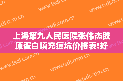 上海第九人民医院张伟杰胶原蛋白填充痘坑价格表!好不好?
