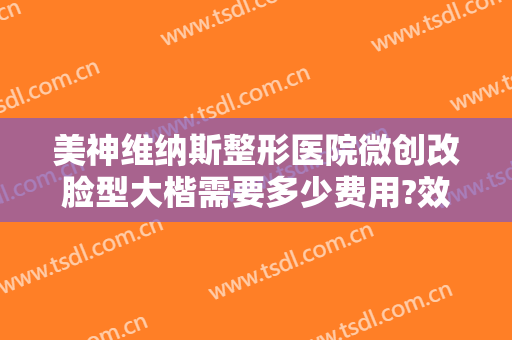 美神维纳斯整形医院微创改脸型大楷需要多少费用?效果怎么样?