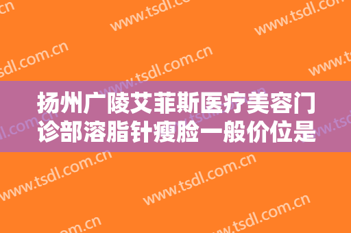 扬州广陵艾菲斯医疗美容门诊部溶脂针瘦脸一般价位是多少费用?怎么样?