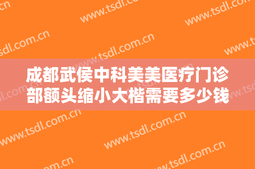 成都武侯中科美美医疗门诊部额头缩小大楷需要多少钱?好不好?