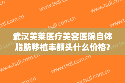 武汉美莱医疗美容医院自体脂肪移植丰额头什么价格?靠谱吗?(武汉公立整形医院脂肪填充)