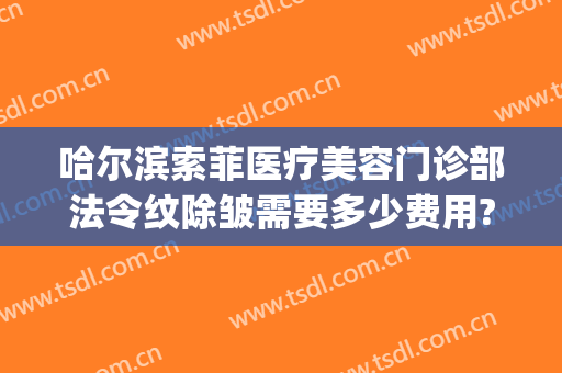 哈尔滨索菲医疗美容门诊部法令纹除皱需要多少费用?好不好?(哈尔滨索菲医疗整形美容)