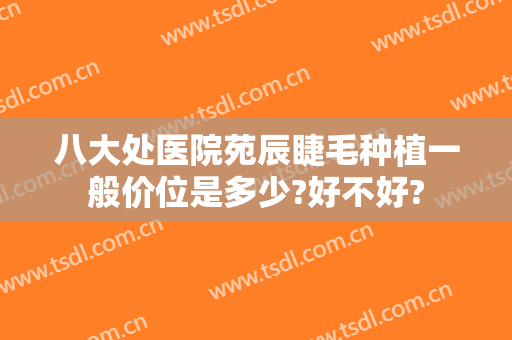 八大处医院苑辰睫毛种植一般价位是多少?好不好?