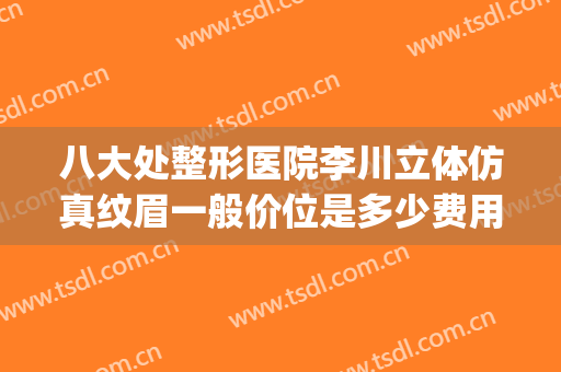 八大处整形医院李川立体仿真纹眉一般价位是多少费用?可靠吗?(四川省医院美容整形)