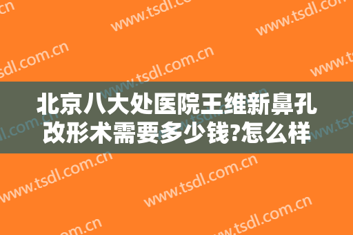 北京八大处医院王维新鼻孔改形术需要多少钱?怎么样?
