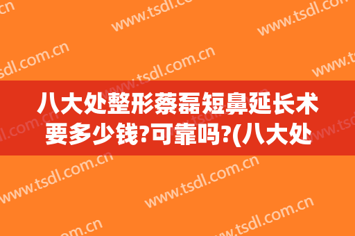 八大处整形蔡磊短鼻延长术要多少钱?可靠吗?(八大处整形鼻子价格)
