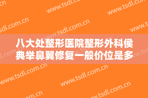 八大处整形医院整形外科侯典举鼻翼修复一般价位是多少费用?贵不贵?