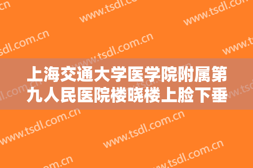 上海交通大学医学院附属第九人民医院楼晓楼上脸下垂矫正术一般多少费用?需要多久恢复?