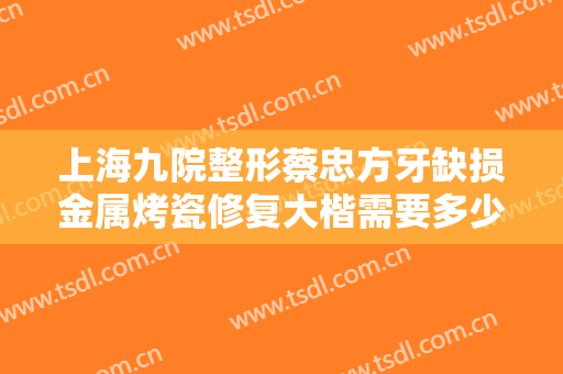 上海九院整形蔡忠方牙缺损金属烤瓷修复大楷需要多少费用?效果怎么样?