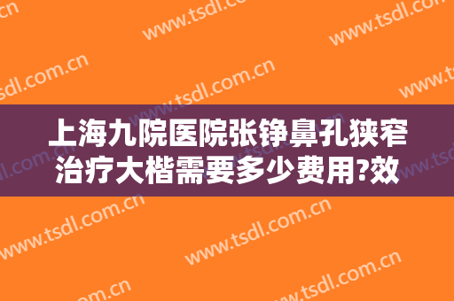 上海九院医院张铮鼻孔狭窄治疗大楷需要多少费用?效果怎么样?