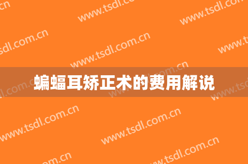 蝙蝠耳矫正术的费用解说
