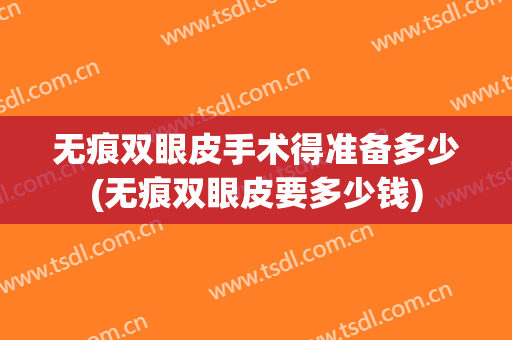 无痕双眼皮手术得准备多少(无痕双眼皮要多少钱)