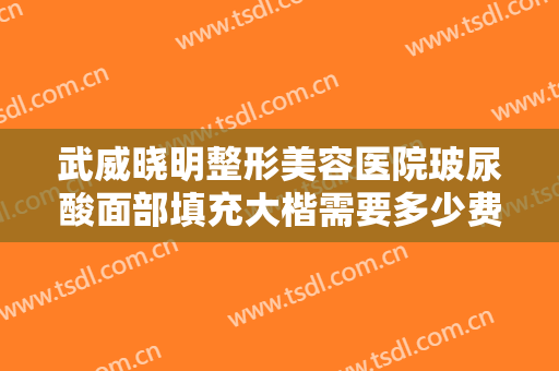 武威晓明整形美容医院玻尿酸面部填充大楷需要多少费用?多长时间恢复?