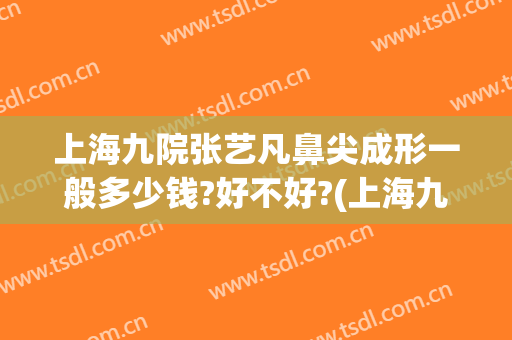上海九院张艺凡鼻尖成形一般多少钱?好不好?(上海九院鼻子整形价格)