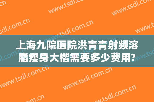 上海九院医院洪青青射频溶脂瘦身大楷需要多少费用?可靠吗?