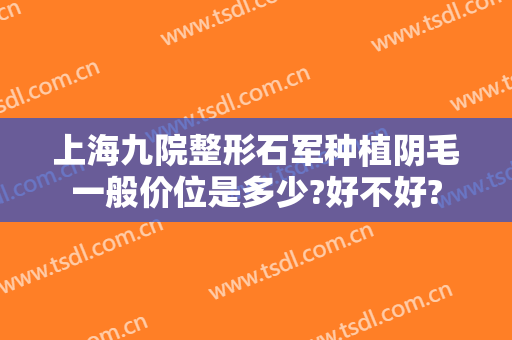 上海九院整形石军种植阴毛一般价位是多少?好不好?