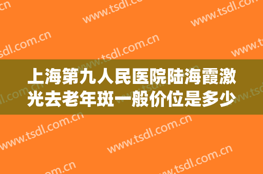 上海第九人民医院陆海霞激光去老年斑一般价位是多少?贵不贵?(上海九院激光祛斑多少钱)