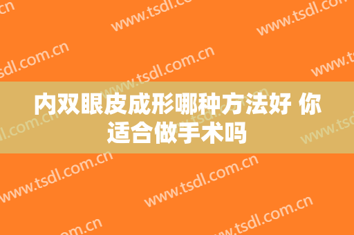 内双眼皮成形哪种方法好 你适合做手术吗