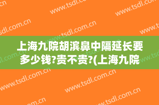 上海九院胡滨鼻中隔延长要多少钱?贵不贵?(上海九院鼻中隔偏曲)