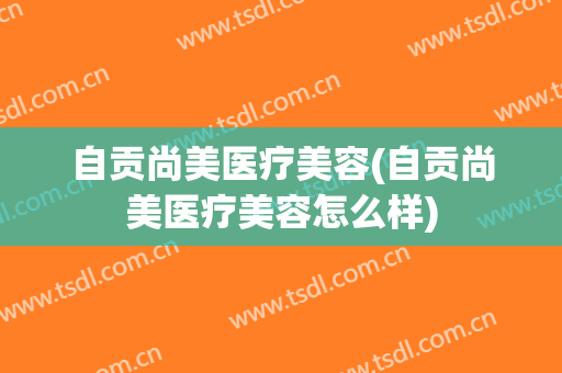 自贡尚美医疗美容(自贡尚美医疗美容怎么样)