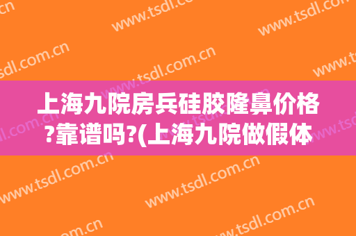 上海九院房兵硅胶隆鼻价格?靠谱吗?(上海九院做假体隆鼻要多少钱)