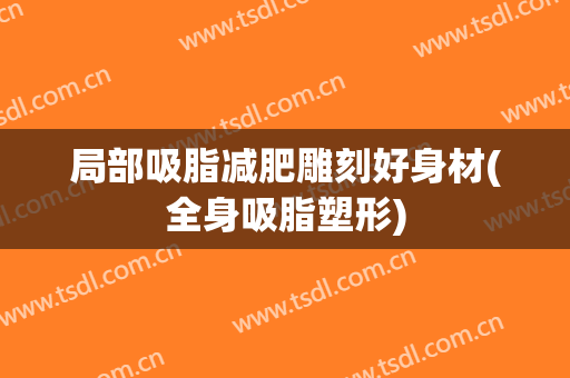 局部吸脂减肥雕刻好身材(全身吸脂塑形)