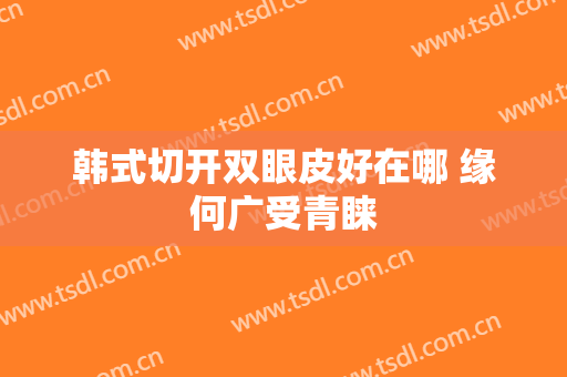 韩式切开双眼皮好在哪 缘何广受青睐
