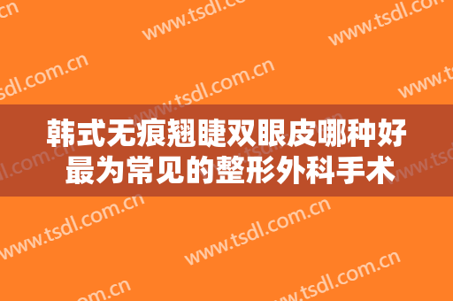 韩式无痕翘睫双眼皮哪种好 最为常见的整形外科手术之